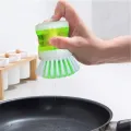 1Pcs Kitchen Wash Tool Pot Dish Brush Clean With Washing Soap Tool Dispenser Random Liquid Up Washing. 