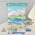 Digital Oil Painting diy Children's Decorative Painting Hand Painted Landscape Oil Painting Student Hand-Colored Texture Painting. 
