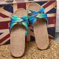 【ZOSR】Indoor Slippers Women Home Shoes Lightweight Linen Couple Slippers Lightweight Home Slippers. 