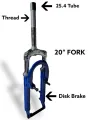 Bicycle fork mtb suspension disk brake accessories. 