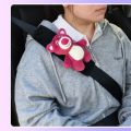 Cute Women's Interior Soft Car Bear Safety Belt Cute Shoulder Sleeve Protective Cover Anti-Strangulation Neck 2024 New. 