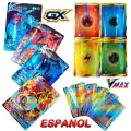 【DIV MALL】English Pokemon Cards Charizard Pikachu Vmax MEGA Vstar Letters Gift Game Collection Card Toy Holo Rainbow. 