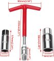 T-handle Universal Joint Spark Plug Socket Wrench 16mm(5/8") and 21mm(13/16") Remover Installer Tool Kit. 