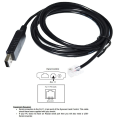 2X USB to Rj11 Rj12 6P4C Adapter Serial Control Cable EQMOD for Az-Gti Mount Pc Connect for Hand Control Cable,1.8M. 