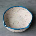 OYPFXMI Cat Kennel, Small Pet Round Cotton Rope Kennel, Small House, Easy to Clean Dog Kennel and Cat Kennel in Summer Pink. 