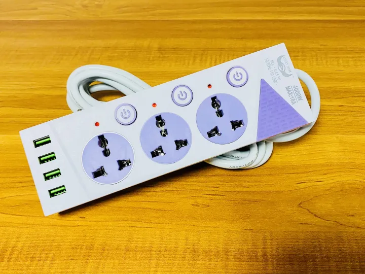 Power%20Extension%20Wire%20Cord%20With%203%20Ac%20Sockets%20+%204%20USB%20Ports%E2%80%8E%20(K3LH4USB)%20-%20Image%206