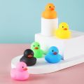 Baby Bath Toys Cute Little Yellow Duck Bath Toys Bathroom Bath Swimming Water Toy Soft Floating Rubber Duck Squeeze Sound Toy. 