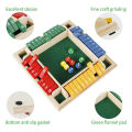 4-Sided 1-10 Numbers Shut the Box Dice Board Game For Drinking Party Family Kids Toys Recreation Toy. 
