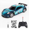 Beehoney1 1:22 27HZ Remote Control Racing Car With LED Light 4-Channel Rc Drift Car Model Ornaments Birthday Gifts For Boys (Without Battery). 