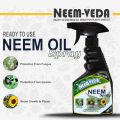 Home-Secure Neem Veda Organic Neem Oil Spray | Natural Pesticide For Plants Insects Meaty Bug Fungus Leaf Spot Meldew Pest Control | Made With Neem Lemongrass Cedarwood For Organic Gardening (500 Ml) (FROM INDIA)NUZ. 