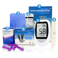 ew lood lucose eter lucometer it iabetes est 50/100pcs Strips With Lancets edal lood Sugar g/mmol style libre. 