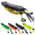 bellylady Silicone Giant Frogs Simulation Bait Strengthen The Double Ring Double Sequins Colored Silk 9cm 25g Modified Fishing Lure. 