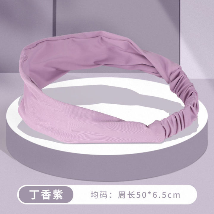 Yoga%20Hair%20Band%20Face%20Wash%20Female%20Sweat-Absorbent%20Summer%20Antiperspirant%20Sweat%20Guide%20Running%20Headband%20Fitness%20Beam%20Sports%20Hair%20Band%20Wide-Brimmed%20Headscarf%20Wear%20-%20Image%202