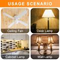 SRIWEN Ceiling Fan Switch Kit ZE-208S E89885 3 Speed 4 Wire Pull Chain, Ceiling Fan Parts, Switch Speed Control Switch. 