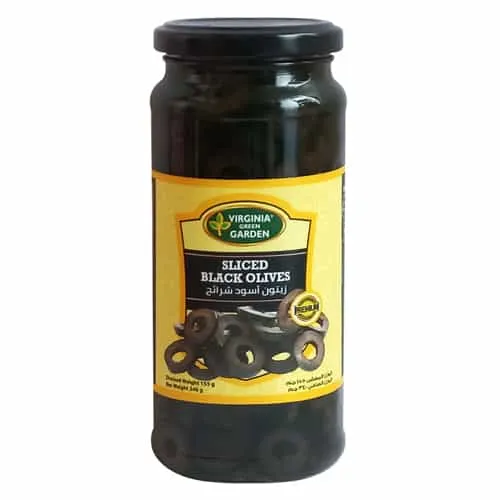 Virginia Green Garden Sliced Black Olives 340g