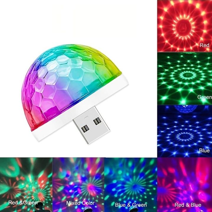 LED Small DJ Light 4W Sound Control with RGB Light