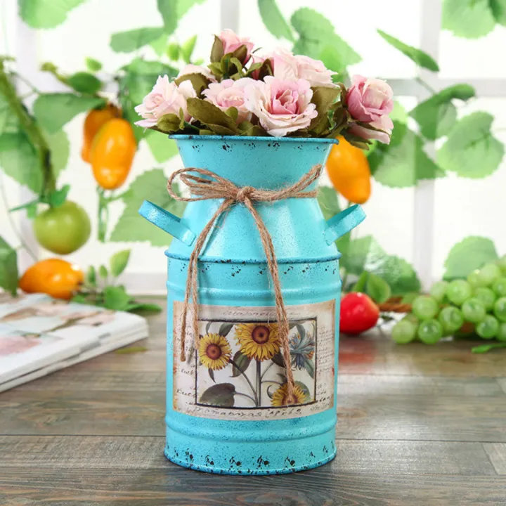 Home%20Vintage%20Rural%20Bucket%20Decoration%20Shabby%20Craft%20Iron%20Table%20Pots%20Garden%20Plants%20Flower%20-%20Image%202