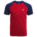 T-Shirt Republic - Electric Red & Navy Blue Men's Sports T-Shirt. 