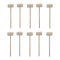 10pcs Wooden Crab Lobster Mallets Seafood Shellfish Crab Mallet Solid Natural Hardwood Crab Hammer for Cracking Seafood Tool. 