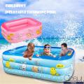 Air Swimming Pool Summer Inflatable Family Kids Bathtub(Size :210X150X60 cm). 