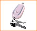 Portable Mini Power Bank, Emergency Charger, 1500mAh Portable Keychain Charger, Ultra Compact Mini Battery Fast Charging Backup Power Bank (Black-iOS & Pink-Type C). 