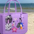 2pcs Key Holder for Bogg Bag Accessories for Bogg Bags Insert Charm Carabiner Keychain Compatible with Bogg Bag Beach Tote Bag. 
