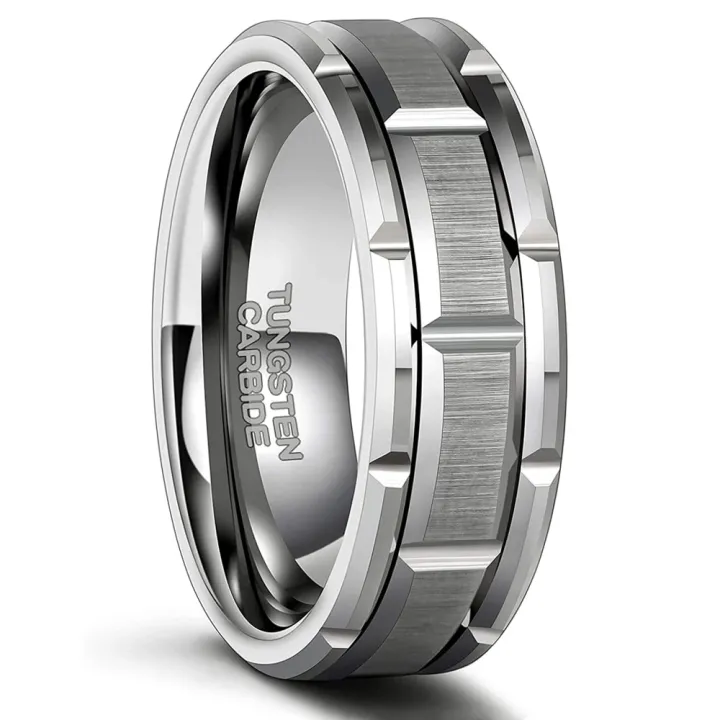Stainless%20Steel%20Ring%20Gold%20Black%20Silver%20Blue%20Green%20Color%20CZ%20Brushed%20Men's%20Engagement%20Wedding%20Band%20TOP%20Jewelry%20Wholesale%20-%20Image%205
