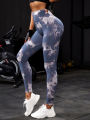 47 Color Marbling Tie-Dye Yoga Pants Sports Leggings Women Running Fitness High Waist Seamless Gym Leggings Women Workout Tights. 