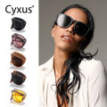 [ ] Cyxus Foldable Polarized Sunglasses Women Portable Folding Shades UV400 Protection Day-View Sunscreen Protective Fexible TR Frame Eyeglasses Original Brand 1019Mini - Figures. 