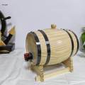 1L/1.5L/3L Wood Barrel Brew Large Capacity Keg, Oak Aging Barrel,. 