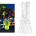 2xDurable Basketball Hoop Net Heavy Duty Night Glow 12-Loop Mesh White. 