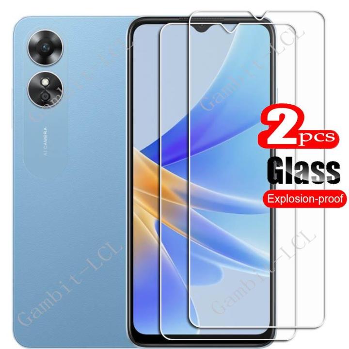 For OPPO A17 Tempered Glass Protective ON OPPOA17 A 17 CPH2477 6.56Inch Screen Protector SmartPhone Cover Film