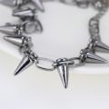 Fashion Design Metal Spikes Studs Rivets Goth Necklace Choker. 