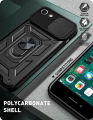 Lereach For iPhone 7 / 8 / SE Armor Phone Case Camera Armor Protection TPU+PC Hard Ring Car Ring Bracket Shockproof Back Cover. 