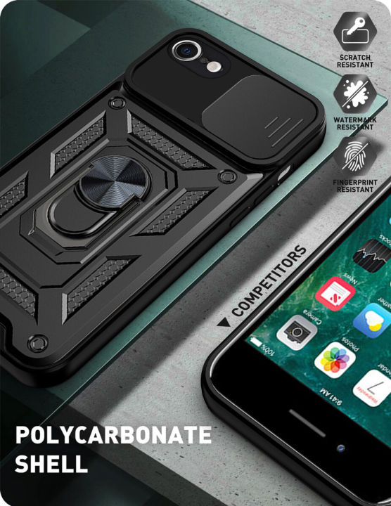 Lereach%20For%20iPhone%207%20/%208%20/%20SE%20Armor%20Phone%20Case%20Camera%20Armor%20Protection%20TPU+PC%20Hard%20Ring%20Car%20Ring%20Bracket%20Shockproof%20Back%20Cover%20-%20Image%206