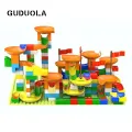 lot Big Bricks Longitudinal Funnel Marble Race Run Maze Balls Track Funnel in Blocks Building Blocks Toys-Longitudinal Funnel. 