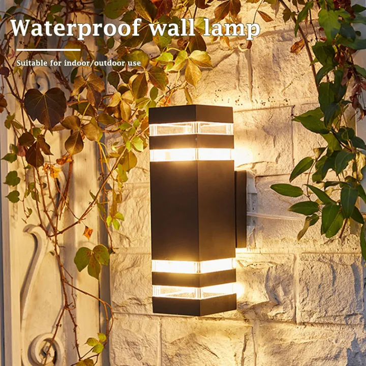 Lampu LED dekorasi dinding, lampu dinding LED, lampu Sconce tahan air, lampu tangga eksternal, lampu masuk, lampu dekorasi rumah