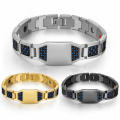 Strap Titanium Bangle Father For Personalized Name Men. 