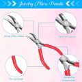 8 Pieces Jewelry Making Pliers Tool Kit, Needle Nose Pliers, Round Nose Pliers, Nylon Jaw Pliers for Jewelry DIY. 
