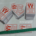 Handle With Care 500 / 200 / 100 English Sinhala Tamil Red Color Fragile Sticker for Daraz Packaging. 