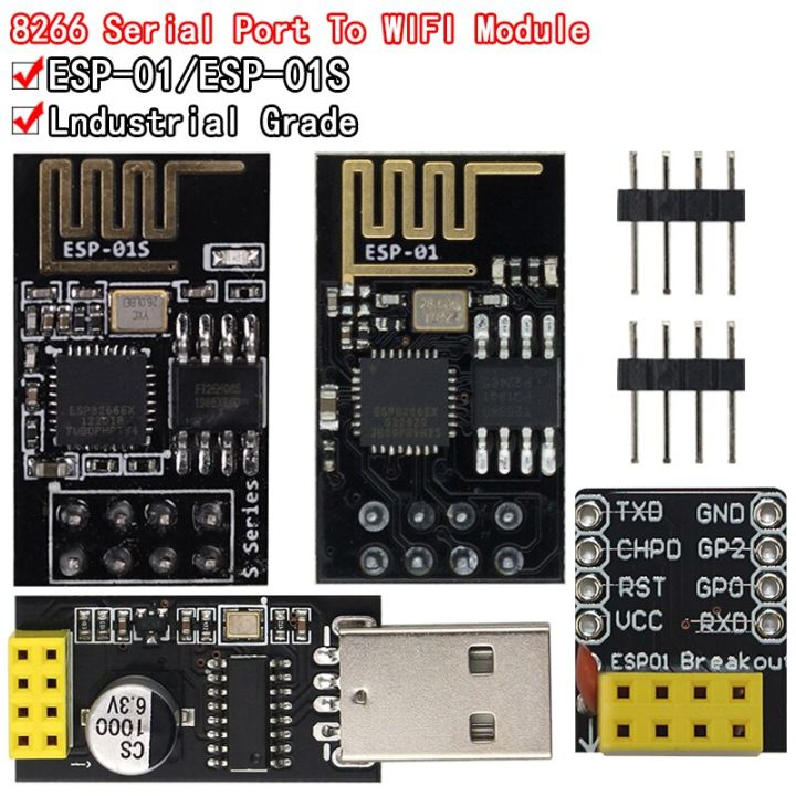 ESP01 Programmer Adapter UART GPIO0 ESP-01 Adaptater ESP8266 CH340G USB to ESP8266 Serial Wireless Developent Board Module
