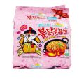 Samyang Carbo Spicy Chicken Ramen Noodles – Korean Flavor Explosion Multipack (130gx5) - FREE Chopsticks. 