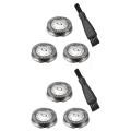 QUANBU 6 Pcs Replacement Shaver Head for Philips Norelco HQ3 HQ4 HQ55 HQ56 HQ6900 HQ6868 HQ5812 HQ6874 Razor Blade. 