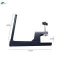 Folding Pong Net and Post Screw on Clamp for Table Tennis Training 6ft Long Net Accessory. 