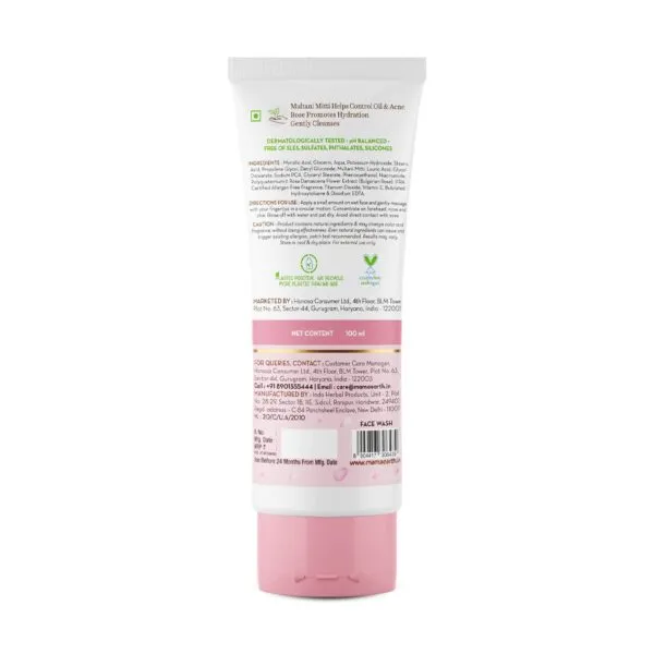 Mamaearth%20Multani%20Mitti%20Face%20Wash%20with%20Multani%20Mitti%20&%20Bulgarian%20Rose%20For%20Oil%20Control%20&%20Acne%20-%20100%20ml%20-%20Image%202