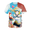 Japanese anime graphic T-shirt men streetwear 3D print t shirt women casual fashion tees Kawaii girl Tops Hip Hop unisex clothes. 