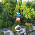 Rainbow Glass Crystal Garland Strands Chakra Beads Prisms Suncatcher Chandelier Crystal Ball Replacement Car Pendant Hanging. 
