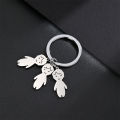 Personalized Boy Girl Pendant Engrave Name Keychain For Women Stainless Steel Nameplate Date DIY Key Chain Family Jewelry Gift. 