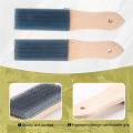 File Card Brush Steel Card File Brush Cleaner Remove Chip Metal Bits Cleaning 8.26 Inch Length, 2 Pieces. 