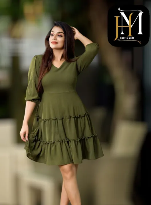 Lady%20Dress%20Short%20Frock%20More%20Colour%20Medium%20Sleeve%20For%20Beautiful%20Girls%20Fk10011%20-%20Image%204